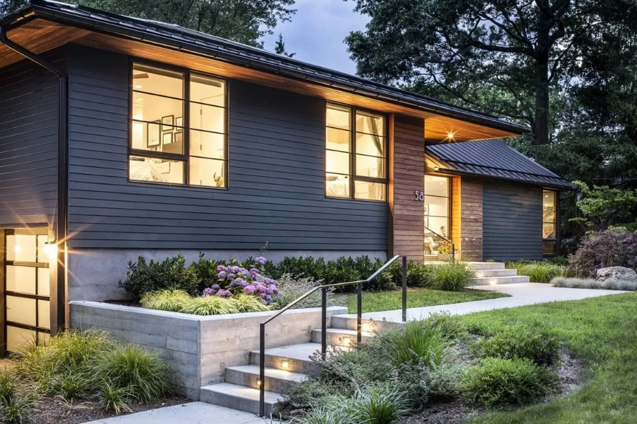North Virginia Dark Siding home exterior..