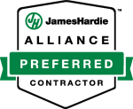 JamesHardie Alliance Preferred Contractor logo in color.